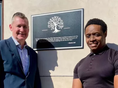 Covenant House homeless youth with CEO Bill Bedrossian