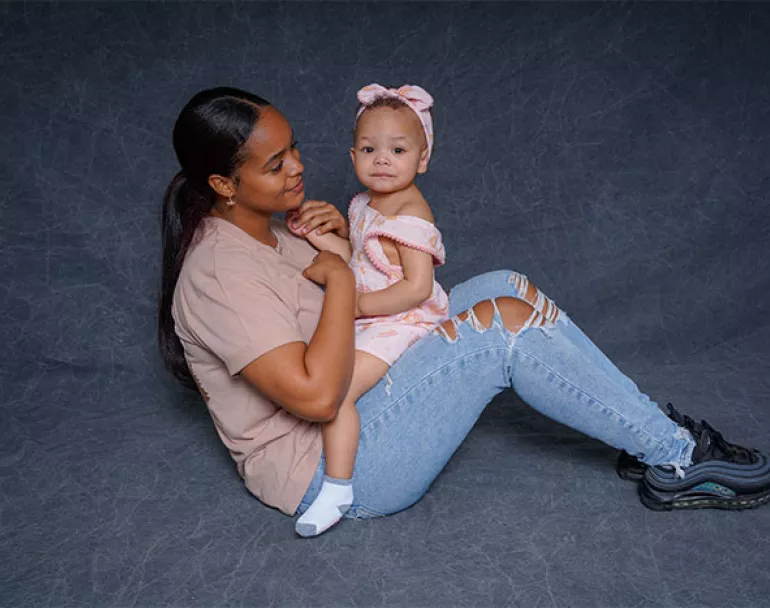 former homeless mother and her baby girl | Covenant House