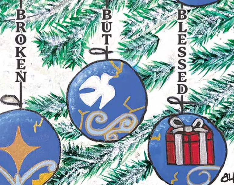 Broken But Blessed (during the holidays) | Artwork Created by: Dajon (“DJ”), Covenant House Georgia 
