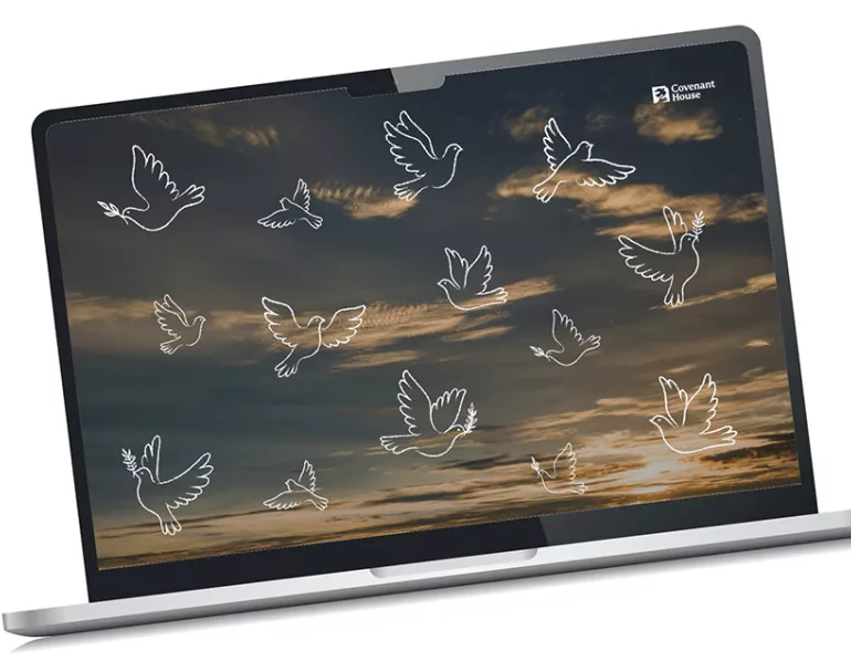Covenant House Dove digital wallpaper
