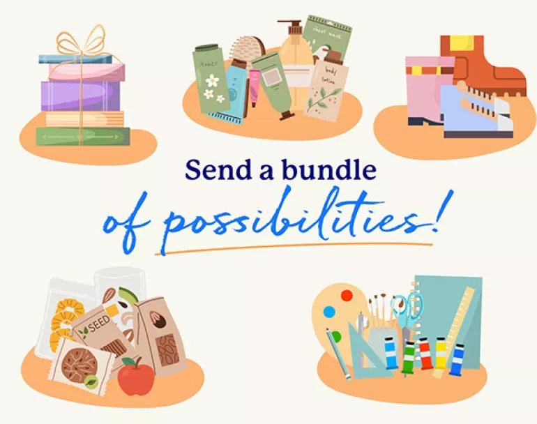 Gift bundle for youth in need | Covenant House - Donate today to provide support to homeless young people