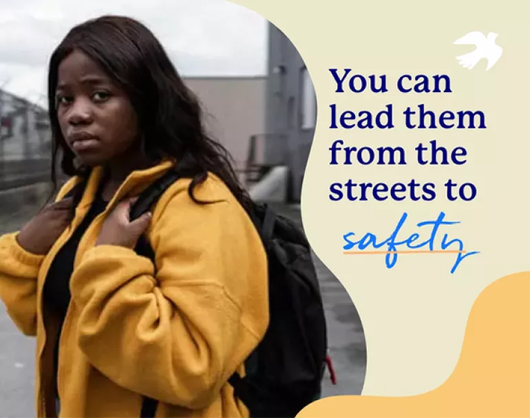 Homeless youth roaming alone in the streets | Covenant House - Donate Now to help youth in need
