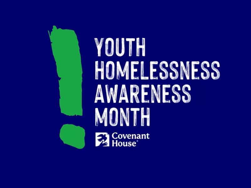 Youth Homelessness Awareness Month graphic | Covenant House