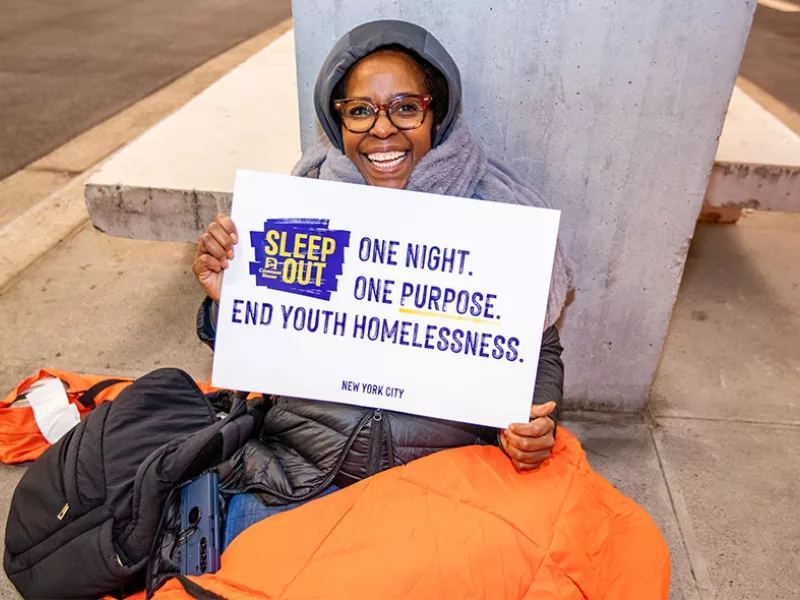 Covenant House NYC Sleep Out Volunteer 