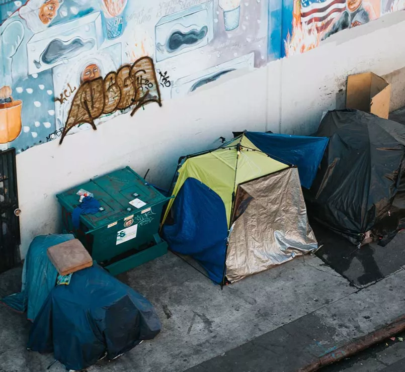homeless encampment | Covenant House - Issues - Lack of Affordable Housing