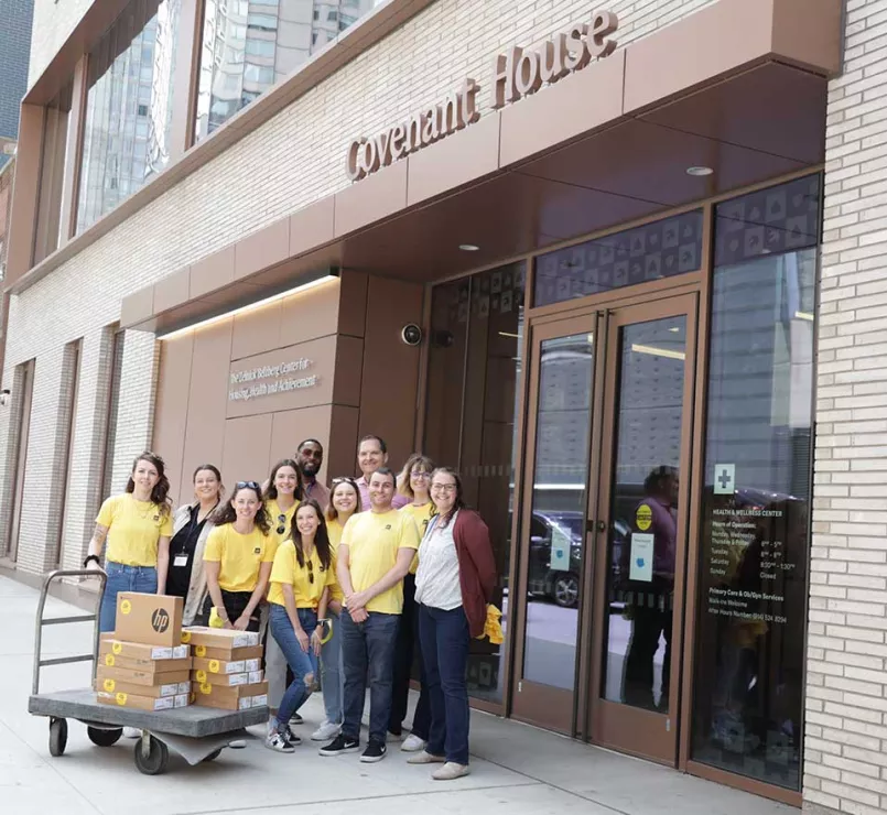 Laptops for Kids deliver laptops at Covenant House New York | Corporate Partnerships