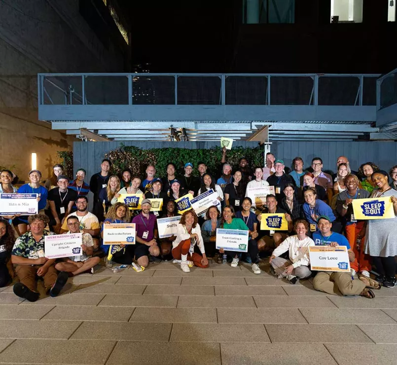 Sleep Out Corporate volunteers | Covenant House