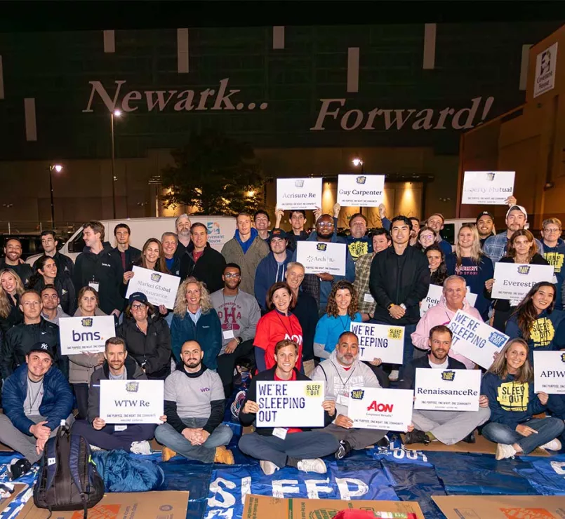 Covenant House Sleep Out Volunteer group picture