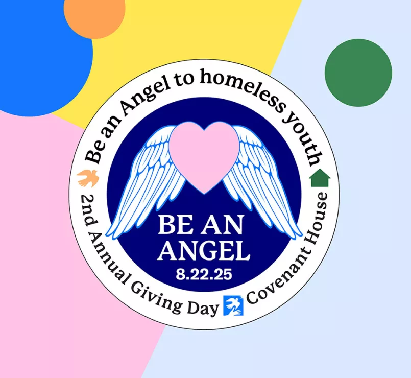 Be an Angel Day badge graphic | Covenant House