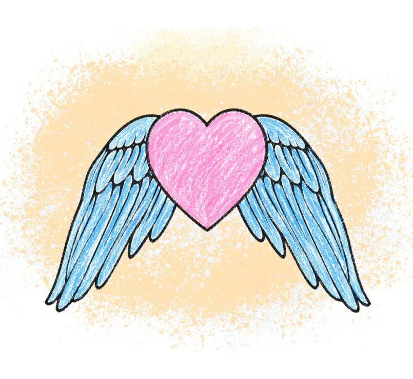 heart with wings | Covenant House Be An Angel Day